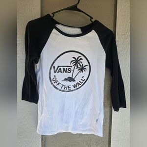 Vans 3/4 Sleeve Baseball Tee